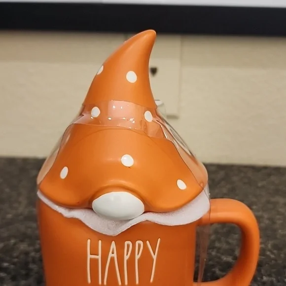 RAE Dunn fall mug with gnome lid - Picture 2 of 4